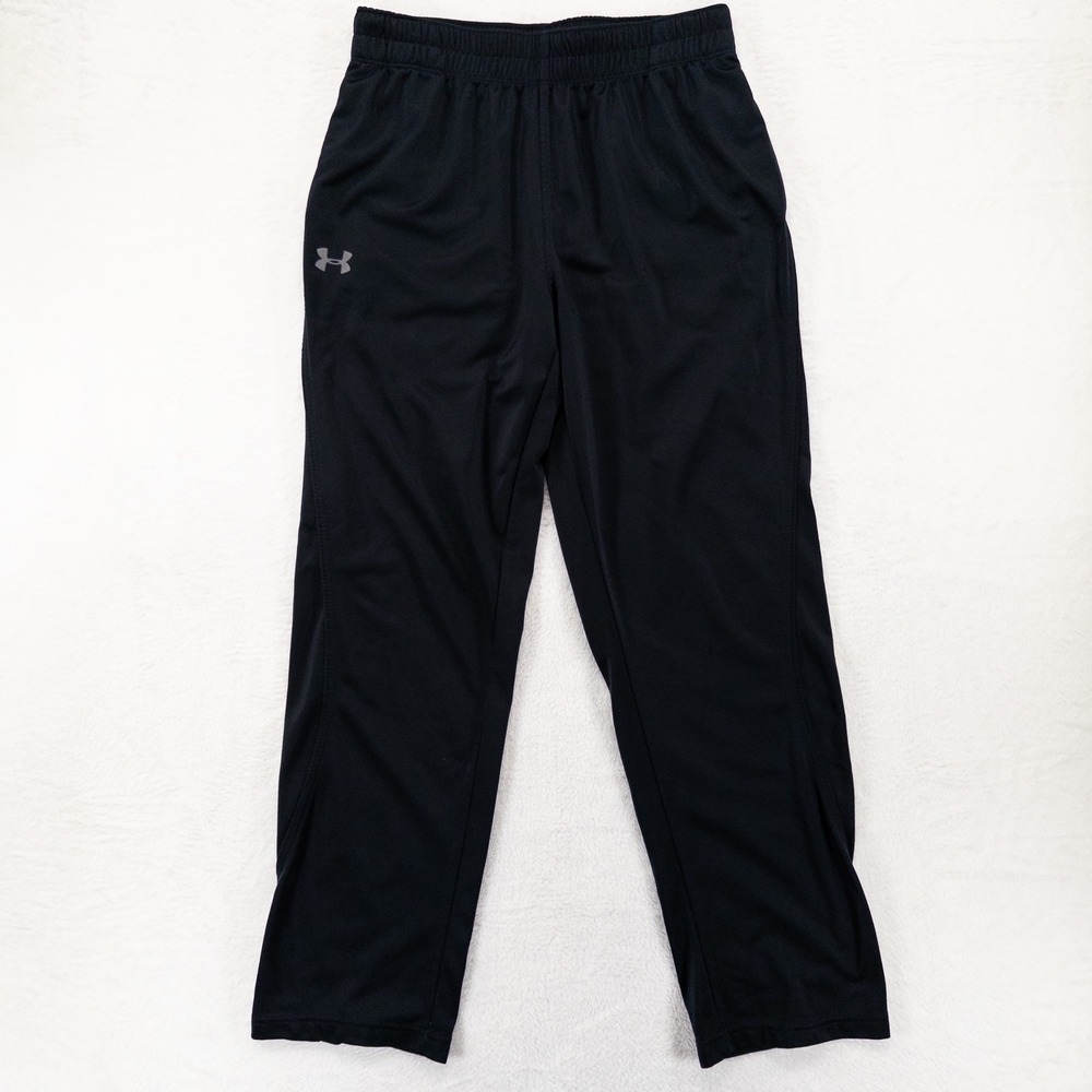 Under Armour Mens Athletic Pants Large Black Loose Fit Training Gym Activewear
